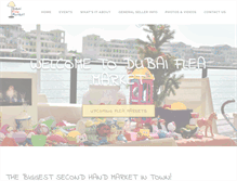 Tablet Screenshot of dubai-fleamarket.com